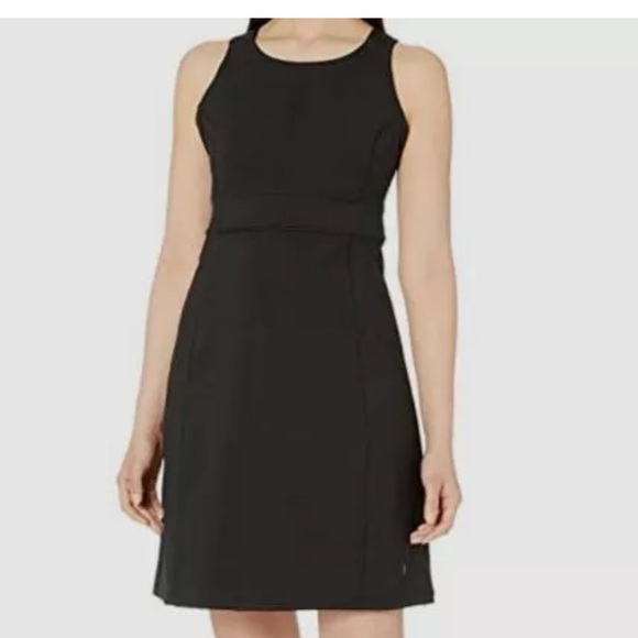 NWT Royal Robbins Women's Black Jammer Printed Knit Tank Dress Size XL - Picture 1 of 8